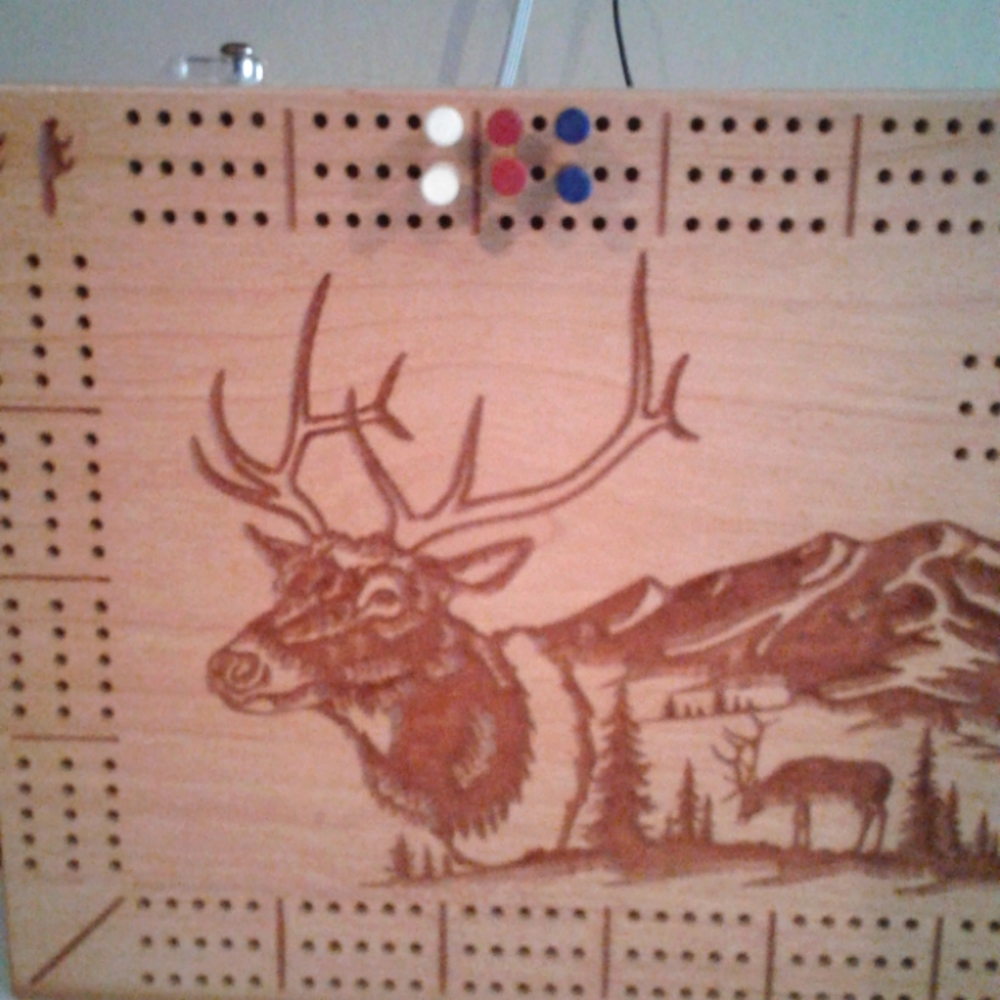 Handmade cribbage board - Picture 2 of 5